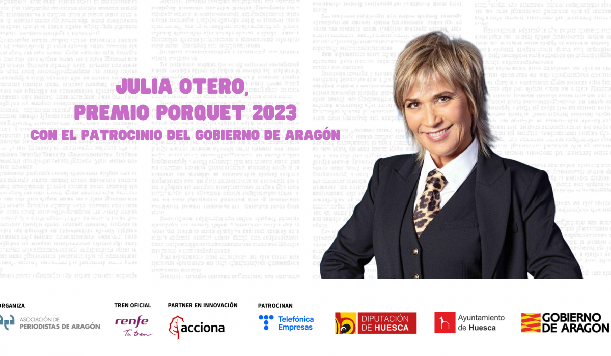 Julia Otero, Premio José Manuel Porquet 2023 del Congreso de Periodismo de Huesca